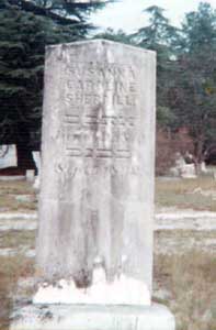 Headstone of Susanna Sherrill