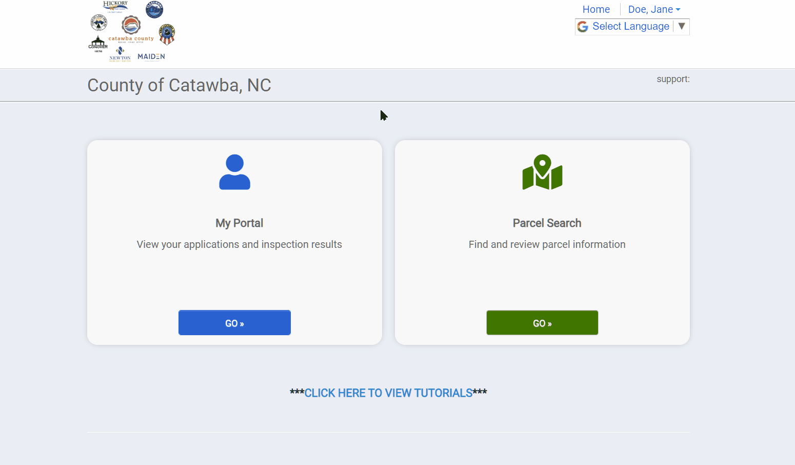 Catawba County - Requesting an inspection